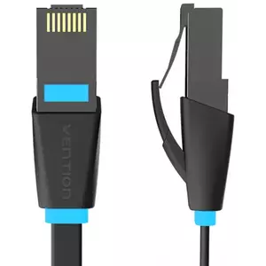 Kábel Vention Flat UTP Category 6 Network Cable IBJBI 3m Black kép