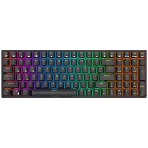 Billentyűzet Royal Kludge RK100 RGB wireless mechanical keyboard, Brown switch (black) kép