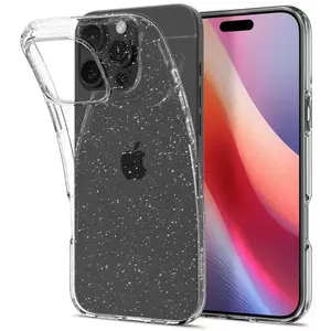 Tok Spigen Liquid Crystal Glitter, crystal quartz - iPhone 16 Pro (ACS08113) kép