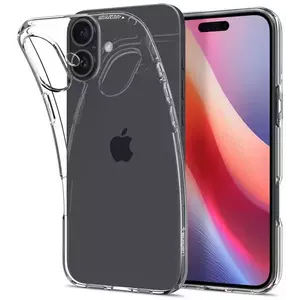 Tok Spigen Liquid Crystal, crystal clear - iPhone 16 (ACS08190) kép