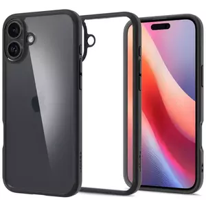 Tok Spigen Ultra Hybrid, matte black - iPhone 16 (ACS08201) kép