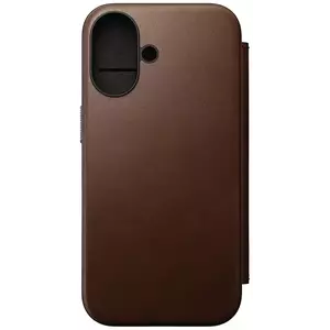 Tok Nomad Modern Leather Folio, brown - iPhone 16 (NM01683285) kép