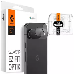 TEMPERED KIJELZŐVÉDŐ FÓLIA Spigen Glass tR EZ Fit Optik 2 Pack, crystal clear - Google Pixel 9 (AGL08443) kép