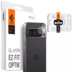 TEMPERED KIJELZŐVÉDŐ FÓLIA Spigen Glass tR EZ Fit Optik 2 Pack, crystal clear - Google Pixel 9 Pro (AGL08444) kép