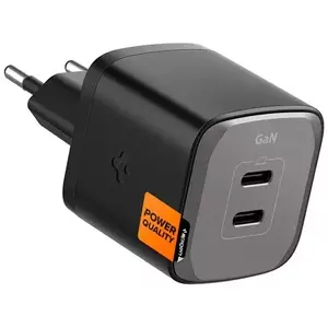 Töltő Spigen ArcStation Pro, black - GaN/2-Port/USB-C PD3.0 45W/USB-C PD3.0 45W/Total 45W (ACH05154) kép