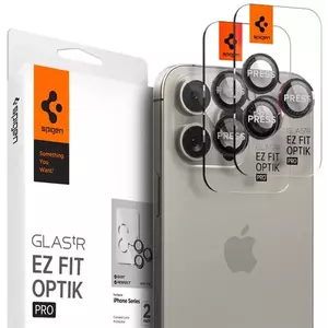 TEMPERED KIJELZŐVÉDŐ FÓLIA Spigen Glass tR EZ Fit Optik Pro 2 Pack, L-s - iPhone 14/15/6.3" 2024 Pro / 14/15/6.9" 2024 Pro M (AGL05217) kép