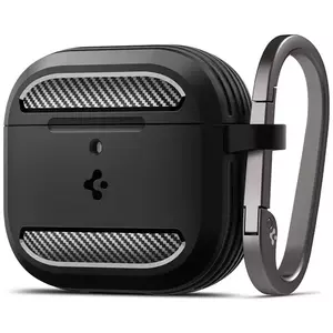 Tok Spigen Rugged Armor, matte black - AirPods 2024 (ACS08642) kép