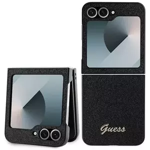 Tok Guess GUHCZF6HGGSHK Z Flip6 F741 black 4G Glitter Script (GUHCZF6HGGSHK) kép