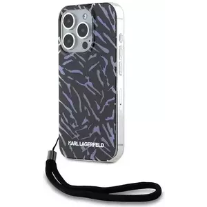 Tok Karl Lagerfeld KLHCP15XHZBPKCCU iPhone 15 Pro Max 6.7" purple Zebra With Cord (KLHCP15XHZBPKCCU) kép