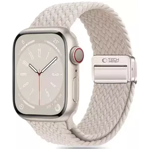 Óraszíj TECH-PROTECT NYLONMAG APPLE WATCH 4 / 5 / 6 / 7 / 8 / 9 / SE (38 / 40 / 41 MM) NATURAL TITANIUM (5906302312849) kép