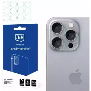 TEMPERED KIJELZŐVÉDŐ FÓLIA 3MK Lens Protect iPhone 16 Pro Max Camera Lens Protection 4pcs kép