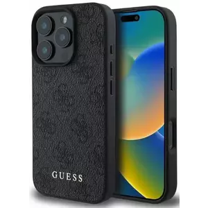 Tok Guess GUHCP16LG4GFGR iPhone 16 Pro black HC PU 4G Classic (GUHCP16LG4GFGR) kép