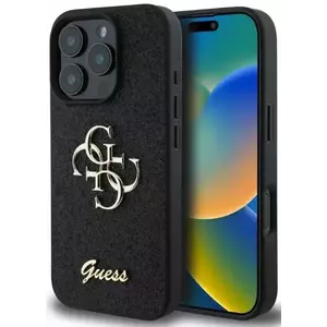 Tok Guess GUHCP16LHG4SGK iPhone 16 Pro 6, 3" black HC Fixed Glitter Big 4G (GUHCP16LHG4SGK) kép