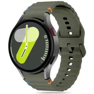 Óraszíj TECH-PROTECT SILICONE SPORT SAMSUNG GALAXY WATCH 4 / 5 / 5 PRO / 6 / 7 / FE ARMY GREEN (5906302313464) kép