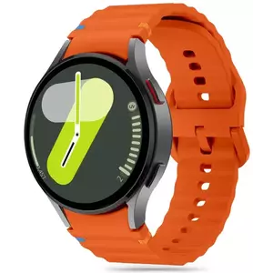 Óraszíj TECH-PROTECT SILICONE SPORT SAMSUNG GALAXY WATCH 4 / 5 / 5 PRO / 6 / 7 / FE ORANGE (5906302313457) kép