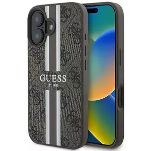 Tok Guess GUHMP16MP4RPSW iPhone 16 Plus 6.7" brown hardcase 4G Printed Stripes MagSafe (GUHMP16MP4RPSW) kép