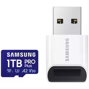 Memóriakártya Samsung PRO Plus/ micro SDXC/ 1TB/ UHS-I U3 / Class 10/ + USB Adapter/ Blue kép