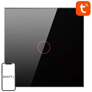 Kapcsoló Avatto TS02-EU-B1 Single TUYA WiFi Touch Light Switch (black) kép