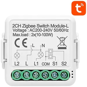 Kapcsoló Avatto Smart ZigBee Switch N-LZWSM01-2 Without Neutral TUYA kép