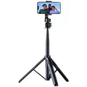 Tartó APEXEL APL-D10 1.5m bluetooth selfie stick/tripod (black) kép