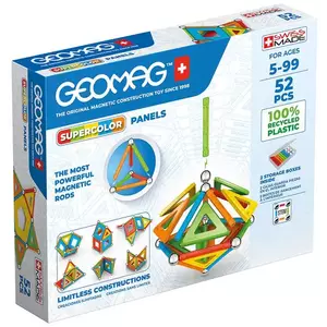 Egy játék GEOMAG Magnetic Supercolor Panel Recycled blocks 52 pieces GEO-378 kép