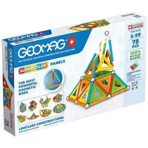 Egy játék GEOMAG Magnetic blocks Supercolor Panels Recycled 78 pieces GEO-379 kép