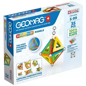 Egy játék GEOMAG Magnetic blocks Supercolor Panels Recycled 35 pieces GEO-377 kép