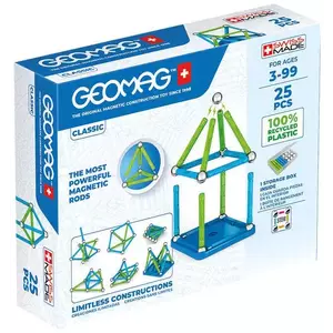 Egy játék GEOMAG Classic Recycled Magnetic Blocks 25 Pieces GEO-275 kép