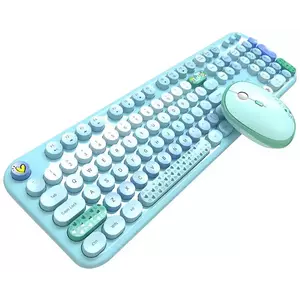 Billentyűzet MOFII Lovely 2.4G Wireless Keyboard + Mouse Set (Blue) kép