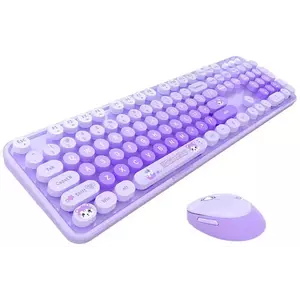 Billentyűzet MOFII Sweet New 2.4G Wireless Keyboard + Mouse Set (Purple) kép