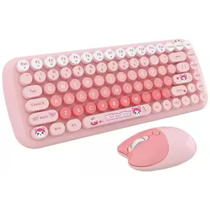 Billentyűzet MOFII Candy New 2.4G Wireless Keyboard + Mouse Set (Pink) kép