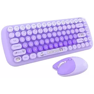 Billentyűzet MOFII Candy New 2.4G Wireless Keyboard + Mouse Set (Purple) kép