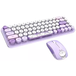 Billentyűzet MOFII Wireless Keyboard+Mouse iBean Pro New 2.4G (Purple) kép