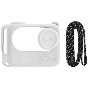 Tok Sunnylife Lanyard + Silicone Case for Insta360 GO 3S (white) kép