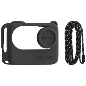 Tok Sunnylife Lanyard + Silicone Case for Insta360 GO 3S (black) kép