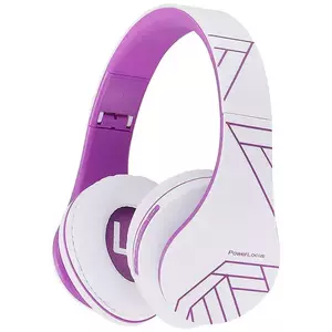 Fejhallgató PowerLocus P2 Wireless Headphones (white-purple) kép