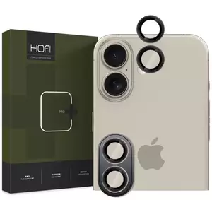 TEMPERED KIJELZŐVÉDŐ FÓLIA HOFI CAMRING PRO+ CAMERA COVER IPHONE 16 / 16 PLUS BLACK (5906302311040) kép