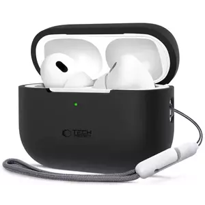 Tok TECH-PROTECT SILICONE APPLE AIRPODS PRO 1 / 2 BLACK (5906302313655) kép