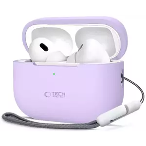 Tok TECH-PROTECT SILICONE APPLE AIRPODS PRO 1 / 2 LAVENDER (5906302313662) kép