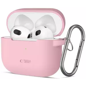 Tok TECH-PROTECT SILICONE HOOK APPLE AIRPODS 3 DUSTY PINK (5906302375127) kép