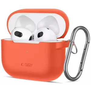 Tok TECH-PROTECT SILICONE HOOK APPLE AIRPODS 3 NEON ORANGE (5906302375134) kép