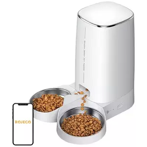 Rojeco 4L Automatic Pet Feeder WiFi Version with Double Bowl kép