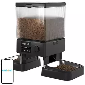 Oneisall automatic double pet feeder WiFi kép