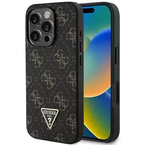 Tok Guess GUHCP16LPG4GPK iPhone 16 Pro 6.3" black hardcase New 4G Triangle (GUHCP16LPG4GPK) kép