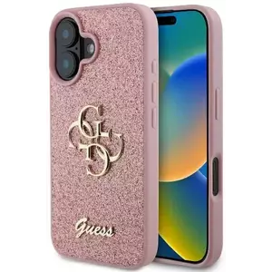 Tok Guess GUHCP16SHG4SGP iPhone 16 6.1" pink hardcase Fixed Glitter Big 4G (GUHCP16SHG4SGP) kép