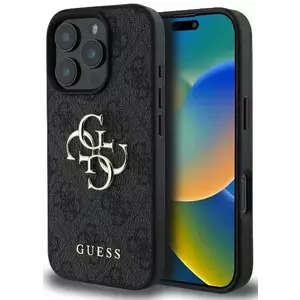 Tok Guess GUHCP16X4GMGGR iPhone 16 Pro Max 6.9" black hardcase 4G Big Logo (GUHCP16X4GMGGR) kép