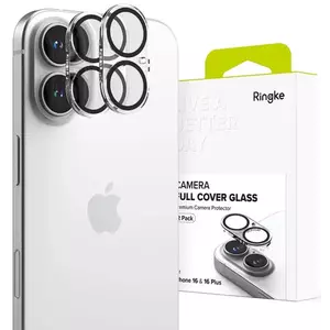 TEMPERED KIJELZŐVÉDŐ FÓLIA RINGKE CAMERA PROTECTOR 2-PACK IPHONE 16 / 16 PLUS CLEAR (8800274960367) kép