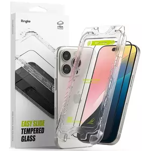 TEMPERED KIJELZŐVÉDŐ FÓLIA RINGKE EASY SLIDE 2-PACK IPHONE 16 PRO MAX BLACK (8809961789717) kép