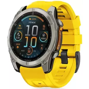 Óraszíj TECH-PROTECT SILICONE GARMIN FENIX 5X / 5X PLUS / 6X / 6X PRO / 7X / 8 (51 MM) YELLOW (5906302377244) kép