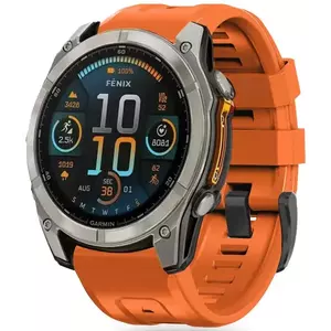 Óraszíj TECH-PROTECT SILICONE GARMIN FENIX 5X / 5X PLUS / 6X / 6X PRO / 7X / 8 (51 MM) ORANGE (5906302376872) kép